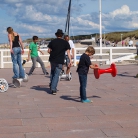 Hockern am Strand / Foto: Helge Schleper